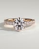 Quinn  6 Claw Round Solitaire - 18k Rose Gold