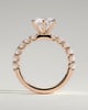 Quinn  6 Claw Round Solitaire - 18k Rose Gold