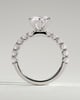 Quinn  6 Claw Round Solitaire - 18k White Gold
