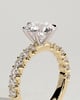 Quinn  6 Claw Round Solitaire - 18k Yellow Gold / 18k White Gold