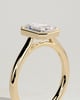 Rachel  Bezel Set Radiant Solitaire - 18k Yellow Gold