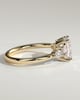 Raleigh - 4 Claw Emerald with Accent Stones - 18k Yellow Gold