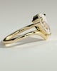 Riley - Pear Solitaire with Curved Band - 18k Yellow Gold