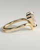 Riley - Pear Solitaire with Curved Band - 18k Yellow Gold