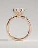 Rita  6 Claw Round Solitaire - 18k Rose Gold