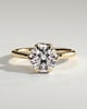 Rita  6 Claw Round Solitaire - 18k Yellow Gold