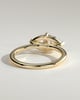 River - East West Marquise Solitaire - 18k Yellow Gold