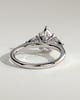 Rosalia - Pear Trilogy with Cathedral Setting - 18k White Gold