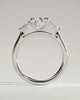 Rosalia - Pear Trilogy with Cathedral Setting - 18k White Gold