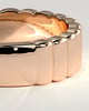 Rose -  Fluted Cigar Wedding Ring - 18k Rose Gold