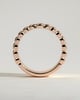 Rose -  Fluted Cigar Wedding Ring - 18k Rose Gold