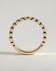 Rose -  Fluted Cigar Wedding Ring - 18k Yellow Gold