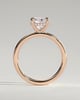 Rosie  4 Claw Cushion Solitaire - 18k Rose Gold