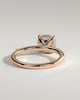 Rosie  4 Claw Cushion Solitaire - 18k Rose Gold