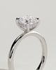 Rosie  4 Claw Cushion Solitaire - 18k White Gold