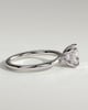 Rosie  4 Claw Cushion Solitaire - 18k White Gold