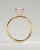 Rosie  4 Claw Cushion Solitaire - 18k Yellow Gold