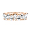 Sabrina - Pear Alternating Eternity Ring - 18k Rose Gold