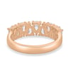 Sabrina - Pear Alternating Eternity Ring - 18k Rose Gold
