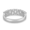Sabrina - Pear Alternating Eternity Ring - 18k White Gold