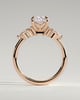 Sadie - Elongated Cushion Trilogy with Round and Pear Stones - 18k Rose Gold