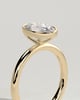 Sage - Bezel Set Oval Solitaire - 18k Yellow Gold