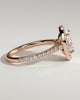 Sally - Oval Halo and Pav - 18k Rose Gold