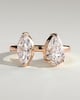 Salma - Pear and Marquise Open Band Toi et Moi - 18k Rose Gold