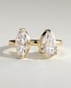 Salma - Pear and Marquise Open Band Toi et Moi - 18k Yellow Gold