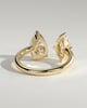 Salma - Pear and Marquise Open Band Toi et Moi - 18k Yellow Gold