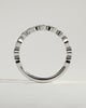 Sarah - Round Marquise Bezel Set Wedding Ring - 18k White Gold