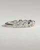 Sarah - Round Marquise Bezel Set Wedding Ring - 18k White Gold