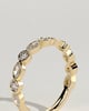 Sarah - Round Marquise Bezel Set Wedding Ring - 18k Yellow Gold