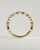 Sarah - Round Marquise Bezel Set Wedding Ring - 18k Yellow Gold