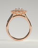 Savannah - Cathedral Oval Halo - 18k Rose Gold
