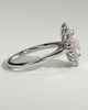 Savannah - Cathedral Oval Halo - 18k White Gold