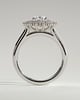Savannah - Cathedral Oval Halo - 18k White Gold