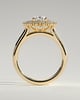 Savannah - Cathedral Oval Halo - 18k Yellow Gold