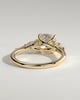 Selena - Trellis Set Cushion Trilogy - 18k Yellow Gold