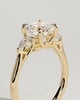 Selena - Trellis Set Cushion Trilogy - 18k Yellow Gold