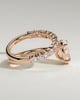Sevela - Oval Solitaire Wrap Ring - 18k Rose Gold