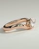 Shai - Pear Solitaire with Twist Band - 18k Rose Gold