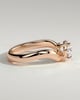 Shai - Pear Solitaire with Twist Band - 18k Rose Gold