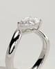 Shai - Pear Solitaire with Twist Band - 18k White Gold