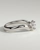 Shai - Pear Solitaire with Twist Band - 18k White Gold
