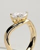 Shai - Pear Solitaire with Twist Band - 18k Yellow Gold