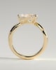 Shai - Pear Solitaire with Twist Band - 18k Yellow Gold