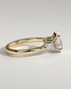 Sheridan  Oval Trilogy with Round and Pear Stones - 18k Yellow Gold High Setting