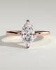 Sherry - V Claw Marquise Solitaire - 18k Rose Gold