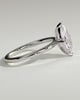 Sherry - V Claw Marquise Solitaire - 18k White Gold